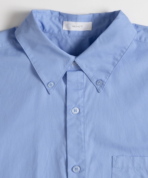 MUHET（ミュエータ）の「ボタンダウンブロードシャツ（シャツ/ブラウス・レディース・ライトブルー/ライトピンク/オフホワイト・MEDIUM/X-LARGE）」の6枚目の写真