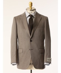 TAKA-Q（タカキュー）の「スーティスト ウールリネン 2ボタンジャケット ベージュ(セットアップ可能)（スーツジャケット）」