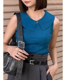 MURUA | 付け衿2WAYリブニット(ニット/セーター)