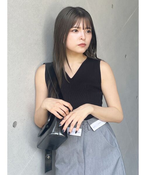 MURUA（ムルーア）の「付け衿2WAYリブニット（ニット/セーター・レディース・ブラック/ボルドー/ホワイト/ブルー・FREE）」の11枚目の写真