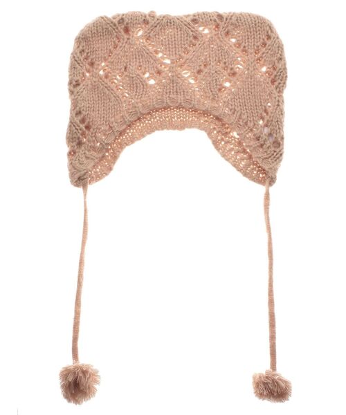 merry jenny（メリージェニー）の「animalポンポンニットcap　アニマルポンポンニットキャップ（ニットキャップ/ビーニー・レディース・ピンク/チャコールグレー/ベージュ・FREE）」の22枚目の写真