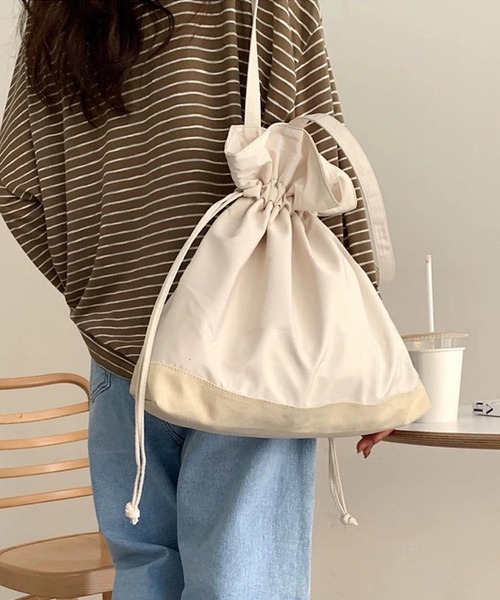 セール】Mignonjour/巾着トートバッグ M2412（トートバッグ