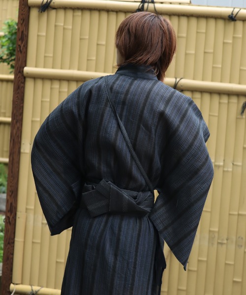 Art re A select(アトリエセレクト)の「-YUKATA-浴衣4点セット(浴衣・メンズ・チャコール/ネイビー/ブラック/グレー/ブラック系その他・M/L/LL)」の21枚目の写真