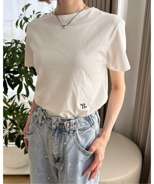 ウエスト刺繍コンパクトTシャツ（Tシャツ/カットソー）｜DAIS-Y