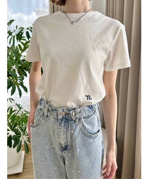 ウエスト刺繍コンパクトTシャツ（Tシャツ/カットソー）｜DAIS-Y