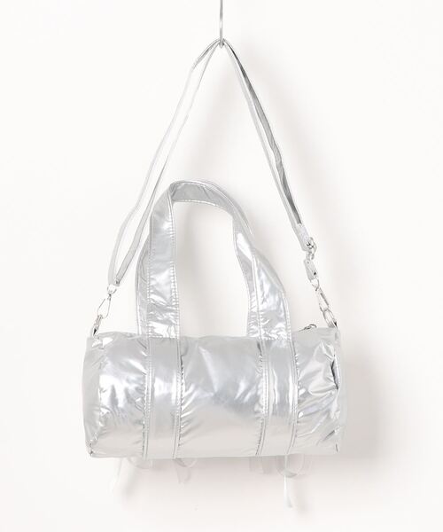 styiro（スタイロ）の「Wポケットリボンボストン/ショルダーバッグ（ショルダーバッグ・レディース・カーキ/シルバー/ブラック/ホワイト・FREE）」の5枚目の写真