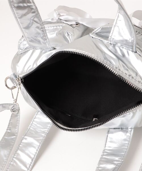 styiro（スタイロ）の「Wポケットリボンボストン/ショルダーバッグ（ショルダーバッグ・レディース・カーキ/シルバー/ブラック/ホワイト・FREE）」の7枚目の写真