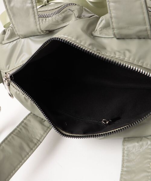 styiro（スタイロ）の「Wポケットリボンボストン/ショルダーバッグ（ショルダーバッグ・レディース・カーキ/シルバー/ブラック/ホワイト・FREE）」の9枚目の写真