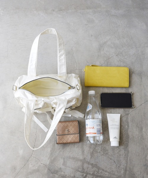 styiro（スタイロ）の「Wポケットリボンボストン/ショルダーバッグ（ショルダーバッグ・レディース・カーキ/シルバー/ブラック/ホワイト・FREE）」の14枚目の写真