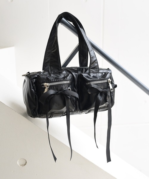 styiro（スタイロ）の「Wポケットリボンボストン/ショルダーバッグ（ショルダーバッグ・レディース・カーキ/シルバー/ブラック/ホワイト・FREE）」の16枚目の写真