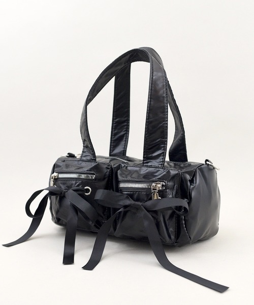 styiro（スタイロ）の「Wポケットリボンボストン/ショルダーバッグ（ショルダーバッグ・レディース・カーキ/シルバー/ブラック/ホワイト・FREE）」の17枚目の写真