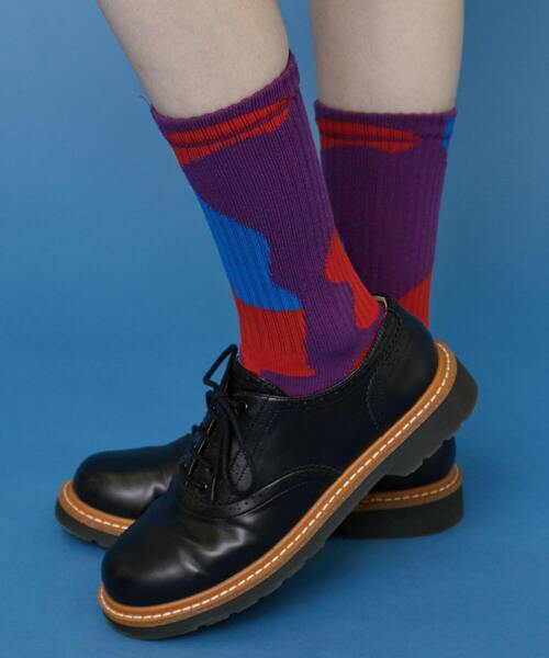 FRAPBOIS（フラボア）の「タイダイソックス（ソックス/靴下・レディース・サックスブルー/イエロー/パープル・FREE）」の12枚目の写真