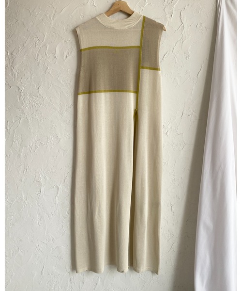 evelyn - 完売品 An Mille バイカラー ノースリーブ ワンピース