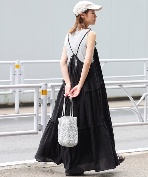 【Lemaire】コットンクレープミディドレス JOURNAL STANDARD relume（ジャーナルスタンダード レリューム