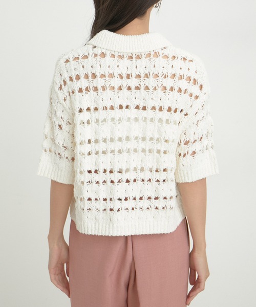 VIS(ビス)の「ファンシーヤーンニットポロ(その他トップス・レディース・ブラック/ブラウン/キナリ・FREE)」の14枚目の写真