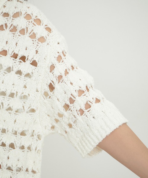 VIS(ビス)の「ファンシーヤーンニットポロ(その他トップス・レディース・ブラック/ブラウン/キナリ・FREE)」の16枚目の写真