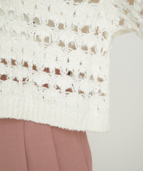 VIS(ビス)の「ファンシーヤーンニットポロ(その他トップス・レディース・ブラック/ブラウン/キナリ・FREE)」の17枚目の写真