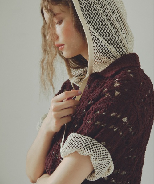 VIS(ビス)の「ファンシーヤーンニットポロ(その他トップス・レディース・ブラック/ブラウン/キナリ・FREE)」の21枚目の写真