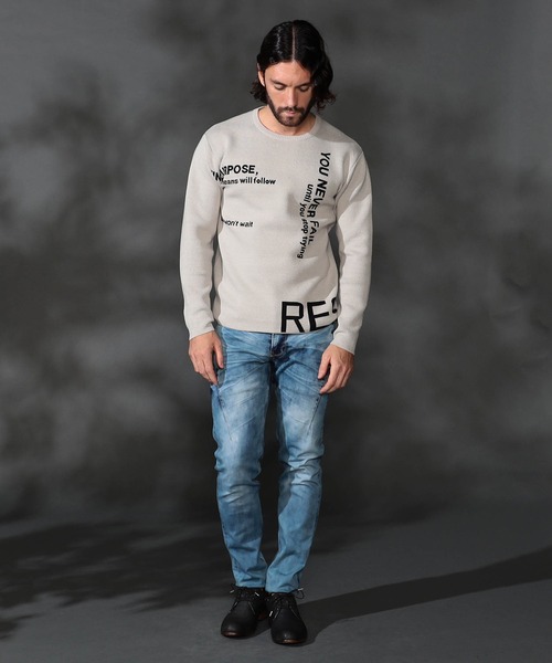 【セール】ロゴジャカードニット（ニット/セーター）｜HIDEAWAYS NICOLE（ハイダウェイニコル）