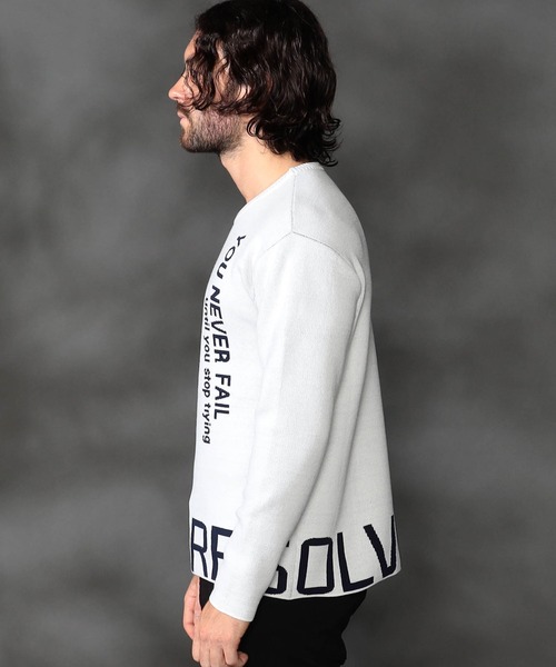 【セール】ロゴジャカードニット（ニット/セーター）｜HIDEAWAYS NICOLE（ハイダウェイニコル）