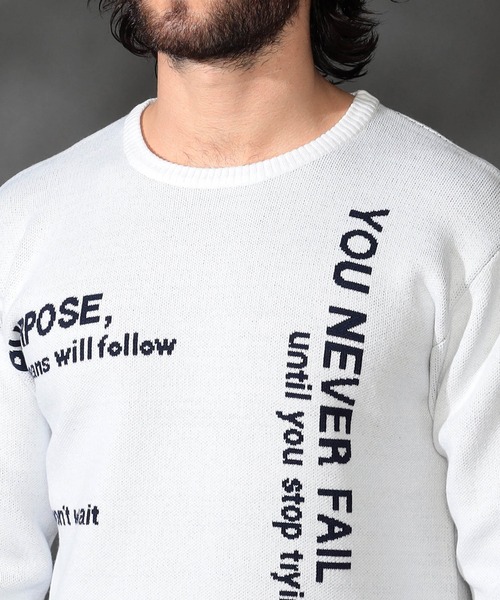 【セール】ロゴジャカードニット（ニット/セーター）｜HIDEAWAYS NICOLE（ハイダウェイニコル）