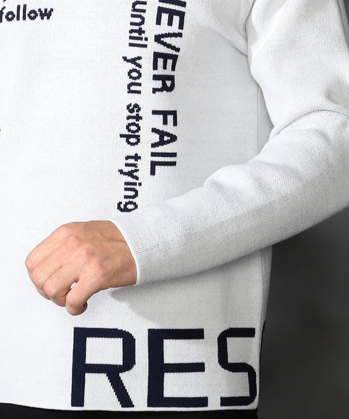 【セール】ロゴジャカードニット（ニット/セーター）｜HIDEAWAYS NICOLE（ハイダウェイニコル）