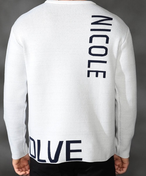 【セール】ロゴジャカードニット（ニット/セーター）｜HIDEAWAYS NICOLE（ハイダウェイニコル）