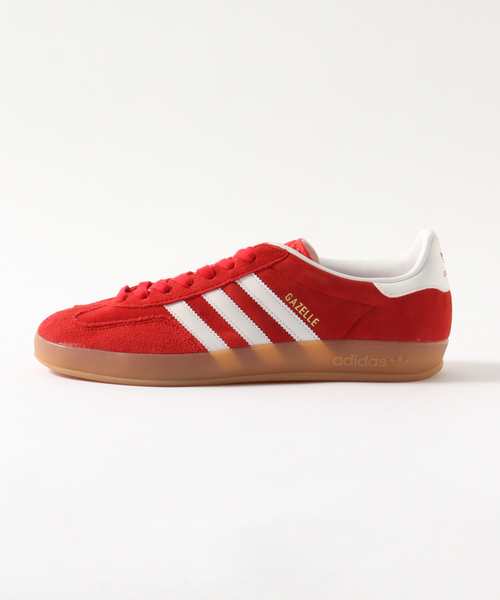 adidas Originals(アディダスオリジナルス)の「adidas originals(アディダス オリジナルス) GAZELLE INDOOR JI2063(スニーカー・メンズ・レッド・26.5cm/27cm/27.5cm/28cm/26cm)」の2枚目の写真