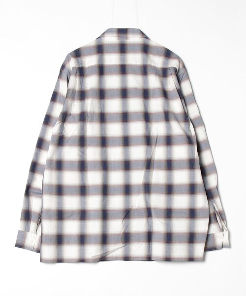 URU（ウル）の「URU / ウル：COTTON MODAL - OPEN COLLAR L/S SHIRTS：24SCM01[COR]（シャツ/ブラウス・メンズ・ブラウン・2/3）」の2枚目の写真