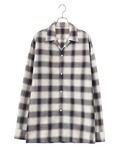 URU（ウル）の「URU / ウル：COTTON MODAL - OPEN COLLAR L/S SHIRTS