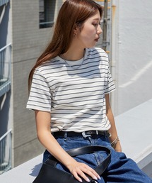 R.P.miller/ミラー パネルリブ 半袖 ベーシック Tシャツ 秋 秋服 2026年秋冬