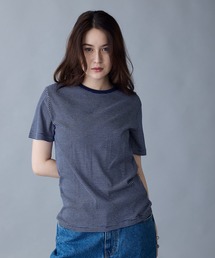 R.P.miller/ミラー パネルリブ 半袖 ベーシック Tシャツ 秋 秋服 2026年秋冬