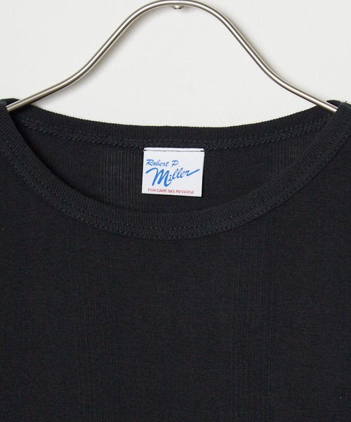 MILLER（ミラー）の「R.P.miller/ミラー パネルリブ 半袖 Tシャツ（Tシャツ/カットソー・メンズ・ホワイト/ブラウン系/ブラック系/ブラック/ホワイト系1/ネイビー系2/ネイビー系1/レッド・M/L）」の14枚目の写真