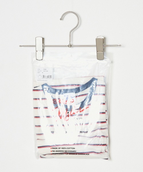 MILLER（ミラー）の「R.P.miller/ミラー パネルリブ 半袖 Tシャツ（Tシャツ/カットソー・メンズ・ホワイト/ブラウン系/ブラック系/ブラック/ホワイト系1/ネイビー系2/ネイビー系1/レッド・M/L）」の9枚目の写真