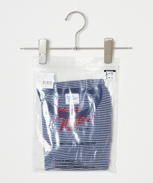 MILLER（ミラー）の「R.P.miller/ミラー パネルリブ 半袖 Tシャツ（Tシャツ/カットソー・メンズ・ホワイト/ブラウン系/ブラック系/ブラック/ホワイト系1/ネイビー系2/ネイビー系1/レッド・M/L）」の11枚目の写真