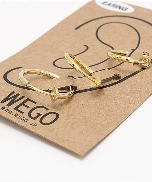 WEGO（ウィゴー）の「WEGO/フープイヤリング（イヤリング・メンズ・ゴールド/シルバー・FREE）」の3枚目の写真