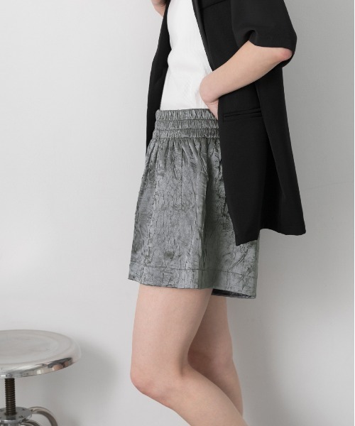 ad thie（アドティエ）の「ジャガード フレアショートパンツ（その他パンツ・レディース・グレー/アイボリー/ブラック・FREE）」の16枚目の写真