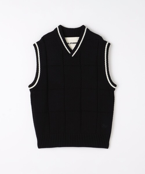 H808-84 良品 monkey time モンキータイム ベスト ジレ 黒 MONKEY TIME（モンキータイム）｜ベスト一覧 - WEAR