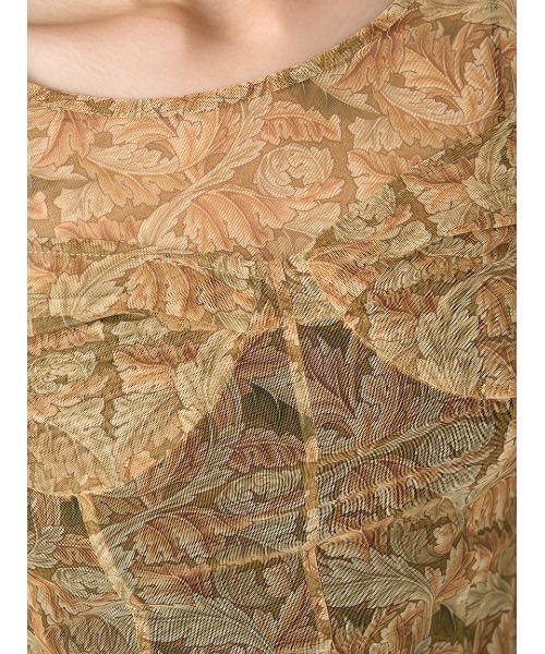tシャツ 「WilliamMorris」ビスチェライクシアーチュールトップス レディース WilliamMorris】ビスチェライクシアーチュールトップス（Tシャツ