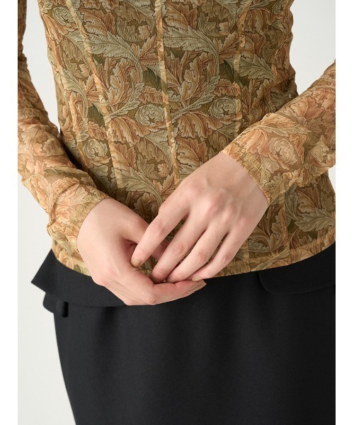 tシャツ 「WilliamMorris」ビスチェライクシアーチュールトップス レディース WilliamMorris】ビスチェライクシアーチュールトップス（Tシャツ