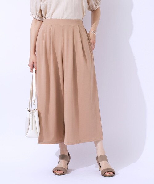 DRESKIP(ドレスキップ)の「◆【洗える/セットアップ可】休日のリラックスコーデに やわらかワイドパンツ(その他パンツ・レディース・ブラック/オレンジ/チャコールグレー・03/02/04)」の6枚目の写真