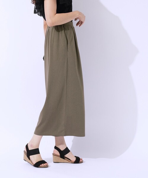 DRESKIP(ドレスキップ)の「◆【洗える/セットアップ可】休日のリラックスコーデに やわらかワイドパンツ(その他パンツ・レディース・ブラック/オレンジ/チャコールグレー・03/02/04)」の11枚目の写真