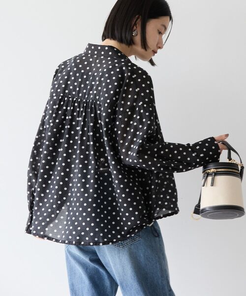 衝撃特価 ドットドロストシャツ（シャツ/ブラウス）｜AMERICAN HOLIC シャツ/ブラウス(長袖/七分)