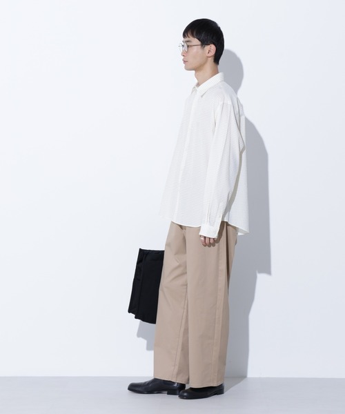 Apo(s)ture(アポスチャー)の「LUCAS-001/サテンストレッチワイドパンツ(その他パンツ・メンズ・ブラック/ベージュ/モカ/ネイビー・XL/XS/S/M/L)」の10枚目の写真