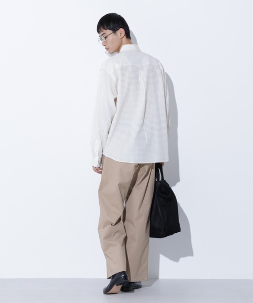 Apo(s)ture(アポスチャー)の「LUCAS-001/サテンストレッチワイドパンツ(その他パンツ・メンズ・ブラック/ベージュ/モカ/ネイビー・XL/XS/S/M/L)」の11枚目の写真