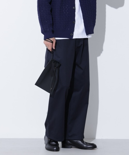 Apo(s)ture(アポスチャー)の「LUCAS-001/サテンストレッチワイドパンツ(その他パンツ・メンズ・ブラック/ベージュ/モカ/ネイビー・XL/XS/S/M/L)」の12枚目の写真