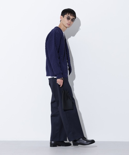 Apo(s)ture(アポスチャー)の「LUCAS-001/サテンストレッチワイドパンツ(その他パンツ・メンズ・ブラック/ベージュ/モカ/ネイビー・XL/XS/S/M/L)」の16枚目の写真