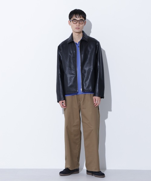Apo(s)ture(アポスチャー)の「LUCAS-001/サテンストレッチワイドパンツ(その他パンツ・メンズ・ブラック/ベージュ/モカ/ネイビー・XL/XS/S/M/L)」の20枚目の写真