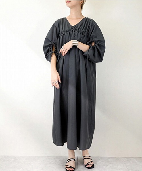DOUBLE STANDARD CLOTHING T/Cブロードマキシワンピース セール