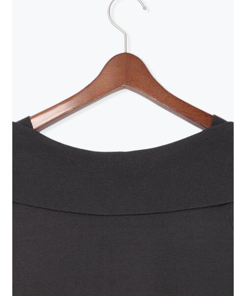 Te chichi(テチチ)の「フロントリボンオフショルライクニット(ニット/セーター・レディース・チャコールグレー/ブラック/モカ・F)」の22枚目の写真